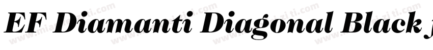 EF Diamanti Diagonal Black font字体转换
